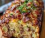 Bacon and Sausage-Stuffed Potato Loaf