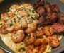 Cajun Shrimp and Steak Alfredo