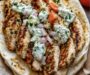 Mediterranean Chicken Gyros with Creamy Feta Tzatziki