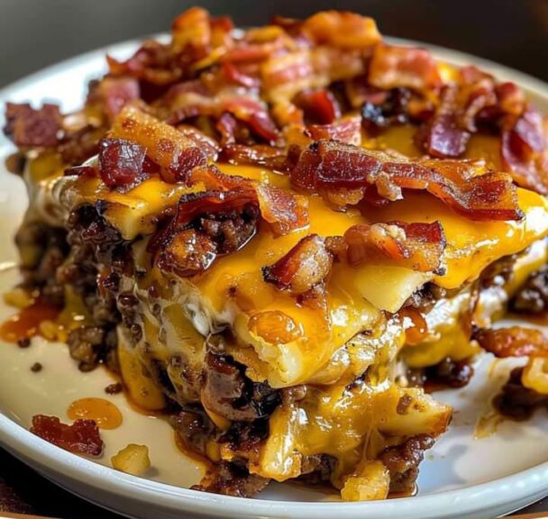 BBQ Bacon Cheeseburger Casserole Food Recipes