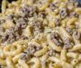 Creamy Ground Beef Alfredo Pasta