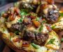 Loaded Baked Potato with Steak Bites 