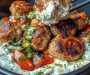 Greek Chicken Meatballs with Tzatziki Sauce