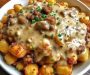 Tater Tot Breakfast Bowl with Sausage Gravy