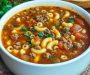 Beef  Tomato Macaroni Soup Recipe