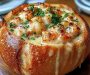 Stuffed Seafood Soup Bread Bowl