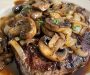 Ribeye Steak with French Onions  Mushrooms