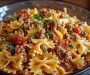 Bowtie Pasta with Ground Beef