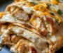 Cheesy Garlic Chicken Wraps Recipe 