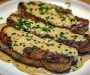 Juicy Steak with Creamy Garlic Sauce