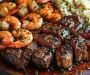 Sizzling Garlic-Glazed Steak  Shrimp Medley