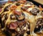 Bacon Mushroom Swiss Cheese Meatloaf