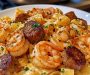 Cajun Shrimp and Sausage Alfredo Pasta