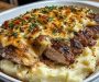 Garlic Parmesan Chicken & Steak Bake