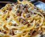 Cheesy Garlic Butter Linguine with Savory Ground Beef