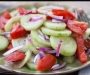 Marinated Cucumbers Onions and Tomatoes