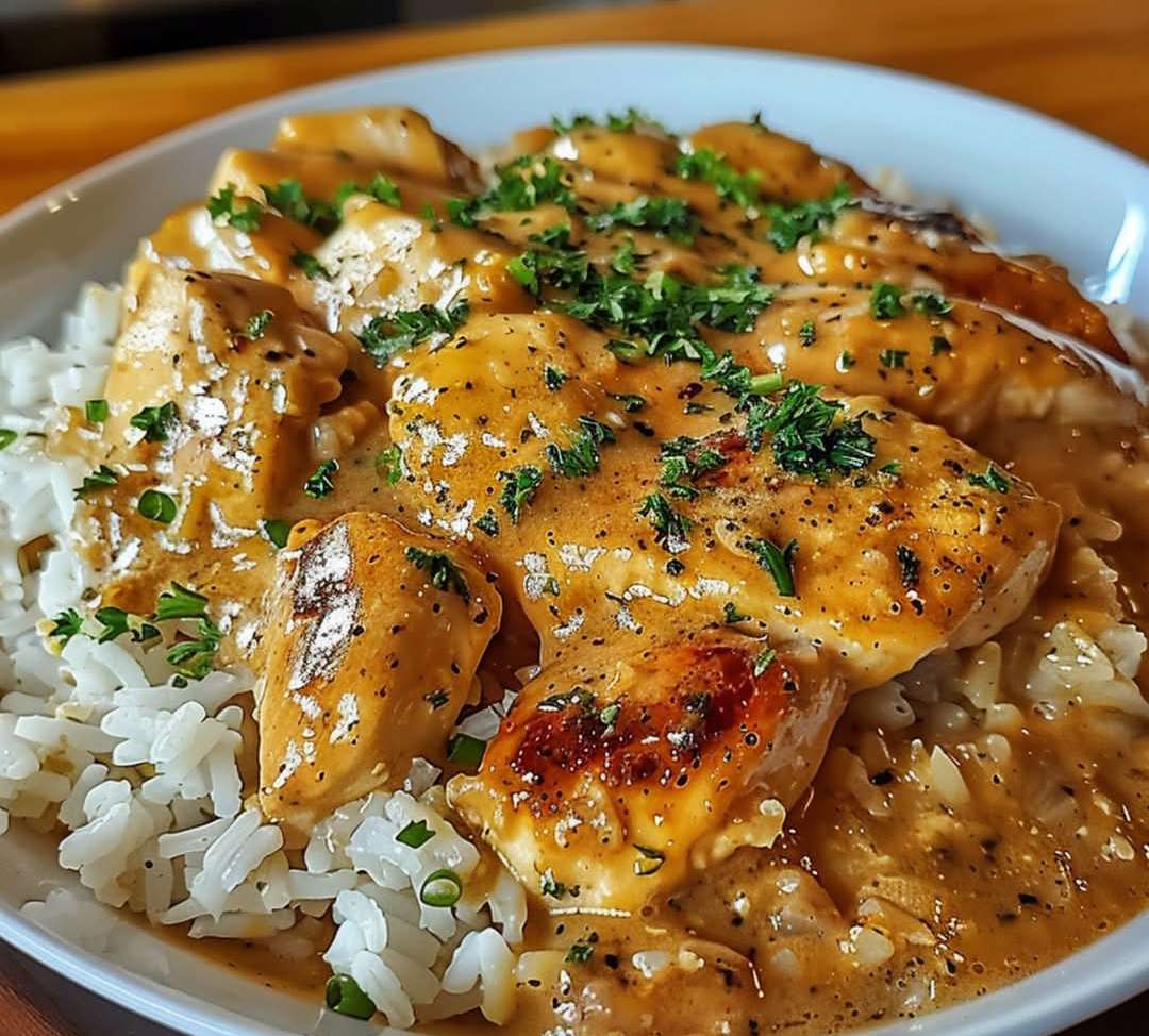 Smothered Chicken and Rice