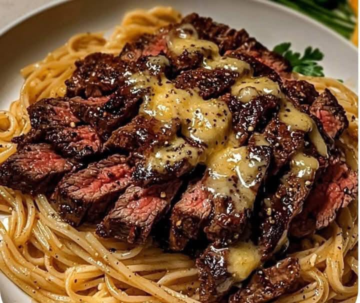 Garlic Butter Steak Lightning Noodles
