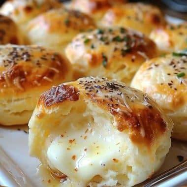 Gooey Mozzarella Biscuit Bombs