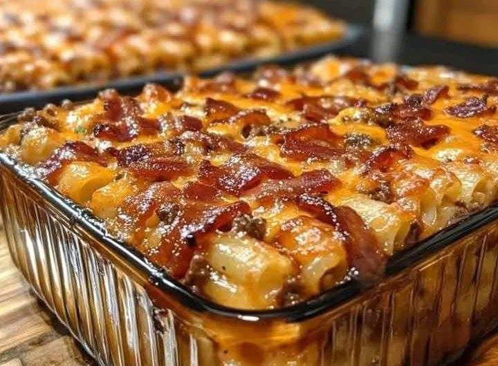 BBQ Bacon Cheeseburger Casserole