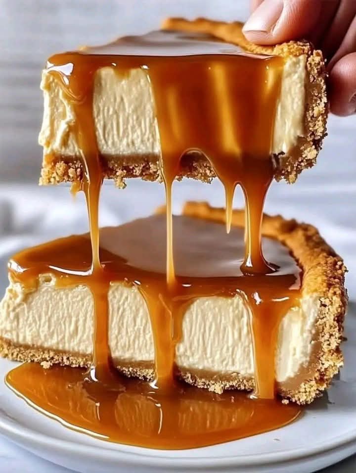 Golden Caramel Symphony Cheesecake