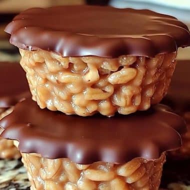 Chocolate Peanut Butter Rice Krispie Cups