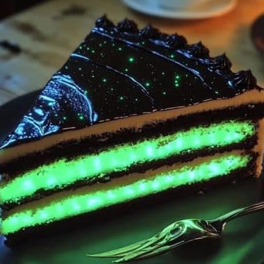 Glow-in-the-Dark Moonlit Cake