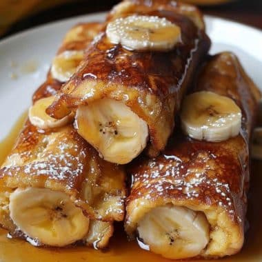 Banana French Toast Roll-Ups