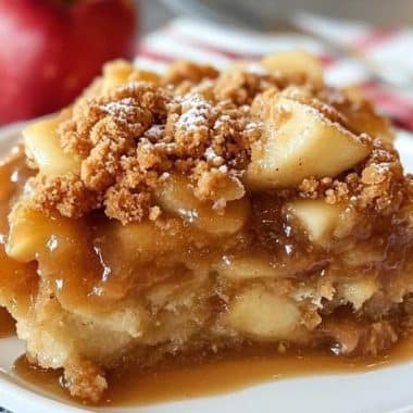 CARAMEL APPLE DUMP CAKE