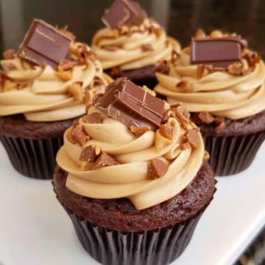 Chocolate Peanut Butter Cupcakes