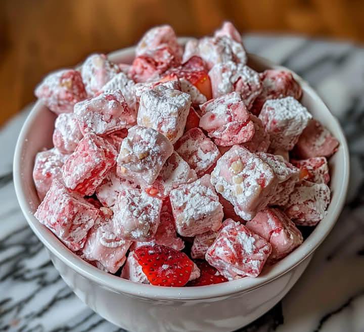 Strawberry Shortcake Puppy Chow