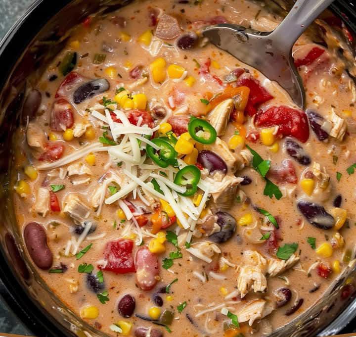  Crockpot Cream Cheese Chicken Chili