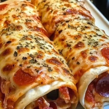 Easy Baked Pizza Wraps