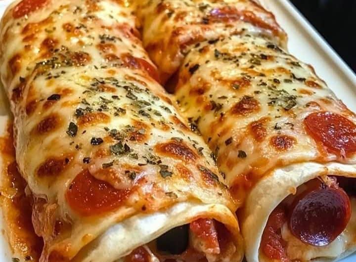 Easy Baked Pizza Wraps