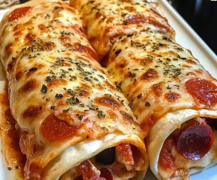 Easy Baked Pizza Wraps