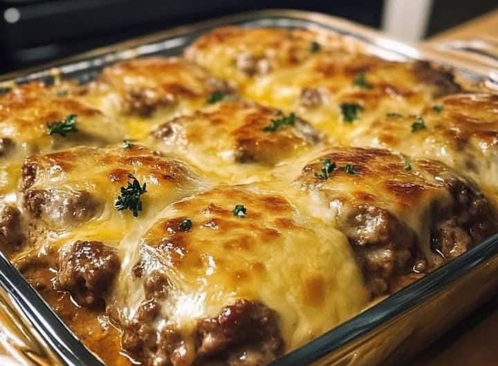 Homemade Amish Hamburger Steak Bake