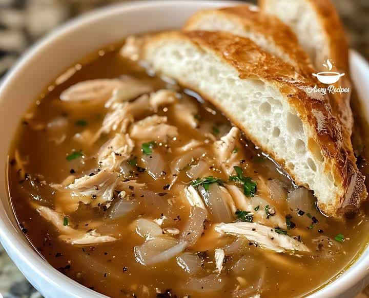 French Onion Chicken Soup