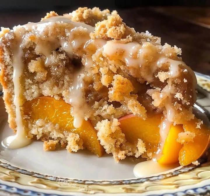 Southern Peach Crub cake